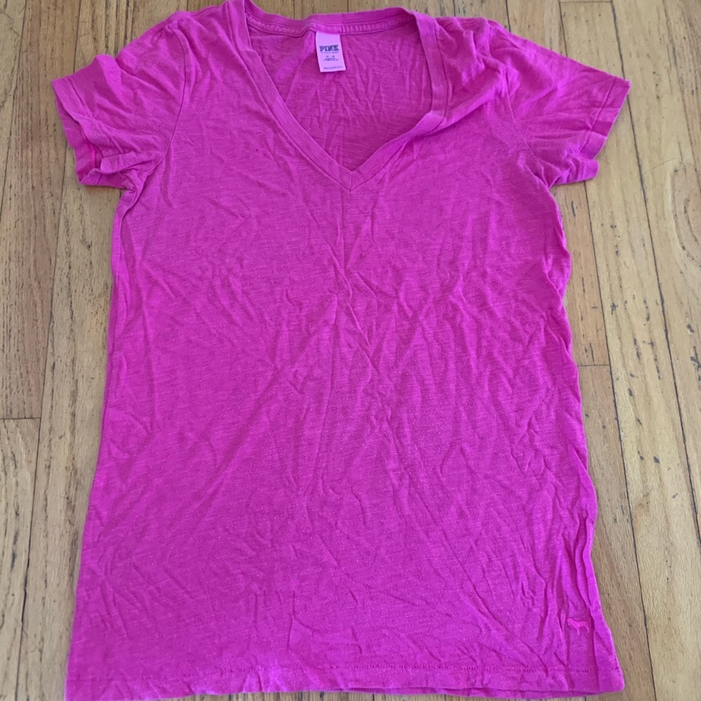 pink PINK vneck top